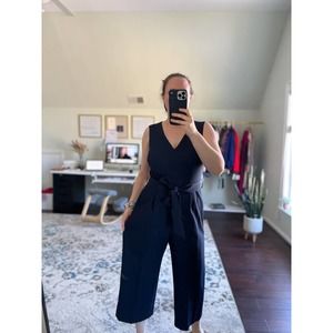 Vince Camuto Sleeveless Tie-Waist Jumpsuit